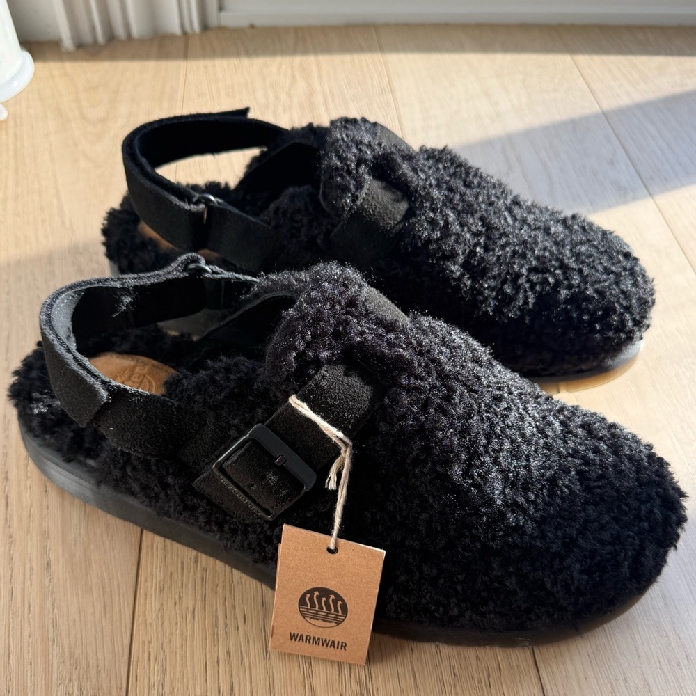 Dr. Martens Jorge Ii Sherpa Slingback Mule | Black | Men’s 13 / 14| Nwt